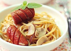 Bữa sáng ngon miệng với cách làm Spaghetti xào xúc xích