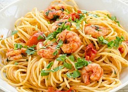 Cách làm mì Ý spaghetti sốt tôm tươi thật ngon