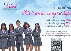 Cơ hội nhận học bổng 'Phát triển tài năng xứ Nghệ' lên tới 100% tại TH School cơ sở Vinh