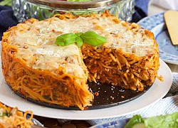 Độc đáo với cách làm món spaghetti hình bánh pie
