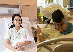 Phạm Quỳnh Anh sinh con thứ 3, bạn trai đại gia túc trực: "Ba con đã rất xúc động"