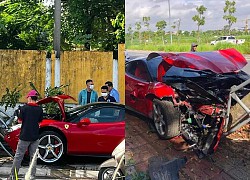Siêu xe bạc tỉ Ferrari 488 'nát đầu' ở Hà Nội