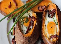 Trứng nướng khoai tây thơm ngon cho bạn đổi vị