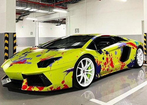 Dân chơi Việt thay áo "lấm lem" cho Lamborghini Aventador tứ quý 9