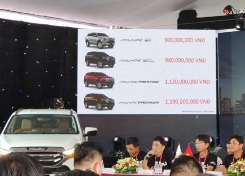 Isuzu mU-X 2022 ra mắt tại Việt Nam, giá cao hơn bản cũ gần 200 triệu đồng