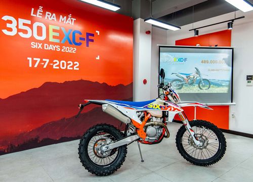 KTM 350 EXC-F Six Days ra mắt tại Việt Nam: Cào cào bán chuyên, không lo số giờ thay piston