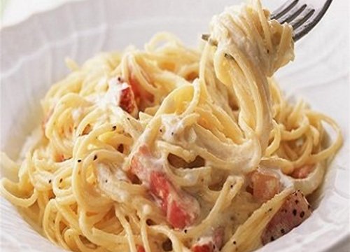 Spaghetti sốt kem thơm ngon và bổ dưỡng