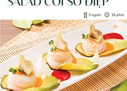 Trưa nay ăn gì: Vừa giảm cân, vừa ngon miệng cùng salad cồi sò điệp