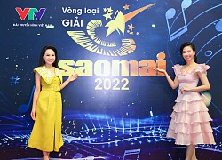 Bộ đôi MC xinh đẹp "song Mỹ" đọ sắc trên thảm đỏ Sao Mai