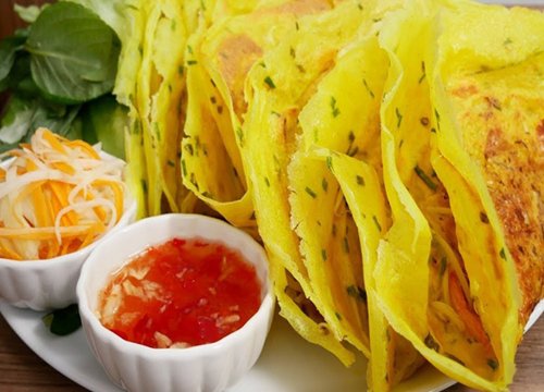 Cách làm bánh xèo nam bộ chay, mặn giòn ngon, không thấm dầu