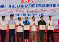 Hơn 6,3 tỷ đồng ủng hộ chương trình 'Kết nối yêu thương - cùng em đến trường'