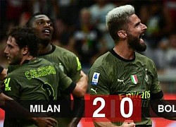 Kết quả Milan 2-0 Bologna: Giroud ghi bàn đẹp mắt, Milan lên ngôi đầu bảng