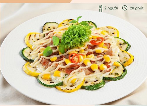 Trưa nay ăn gì: Salad bí ngòi, chút mới lạ cho bữa trưa thanh đạm