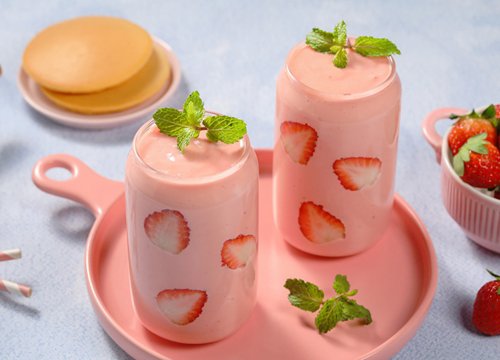 Smoothies trà sữa dâu