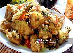 Thịt gà rang lá chanh thơm phức, đưa cơm