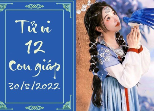 Tử vi 12 con giáp hôm nay thứ Ba ngày 30/8:Tý áp lực, Mão có tài lộc nhỏ