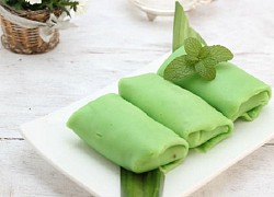 2 cách làm bánh crepe sầu riêng lá dứa nhân kem hương vị khó quên