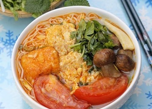 Cách nấu bún riêu chay thanh đạm