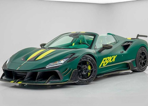 Ngắm nhìn Ferrari Mansory F8XX F8 Spider với phối màu xanh lá nổi bật