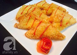 Cách làm bánh mì chiên thơm giòn vàng ruộm cho bữa sáng ngon miệng