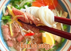 Cách làm món bún bò sườn heo ngon cho bữa sáng