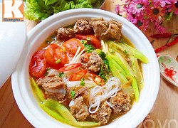 Hướng dẫn nấu món bún sườn chua thơm ngon cho ngày mới