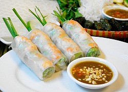 No bụng với cách làm gỏi cá hồi cuốn hấp dẫn