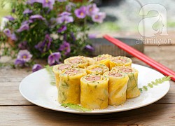 Pancake cuộn xúc xích cho bữa sáng đầy hứng khởi