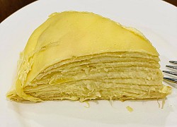 Cách làm bánh crepe sầu riêng ngàn lớp thơm ngon, hấp dẫn