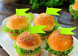 Đổi món cho bữa sáng với món bánh hamburger mini siêu cute