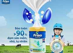 Friso tiên phong công nghệ xử lý nhiệt một lần, bảo toàn đạm mềm nhỏ tự nhiên