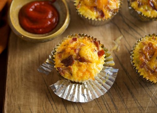 Bánh cupcake mặn cho bữa sáng