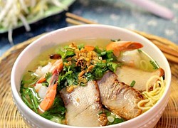 Mỳ trứng thịt xá xíu, món ngon cho ngày rảnh rỗi