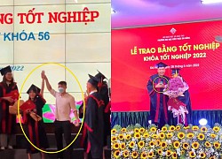 Tranh thủ lễ tốt nghiệp, chàng trai cầu hôn bạn gái ngay trên sân khấu