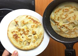 Bánh cho bà bầu ăn sáng cực dễ làm - pancake táo