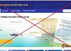 Lại xuất hiện website giả mạo trang thông tin điện tử Giấy phép lái xe