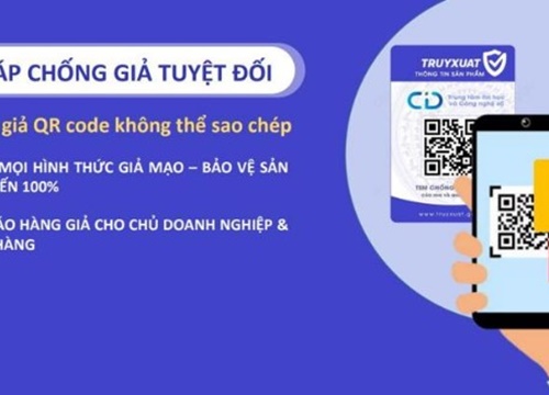 Hệ thống xác thực hàng chính hãng qua QRCode giúp chống hàng giả, hàng nhái