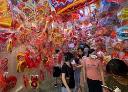 TP Hồ Chí Minh: Người người rộn ràng 'check-in' phố bán lồng đèn Trung thu