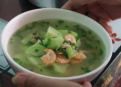 Cách làm canh tôm su su thanh mát, giải nhiệt ngày nóng