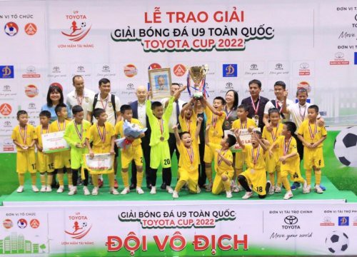 Sông Lam Nghệ An vô địch Giải bóng đá U9 toàn quốc Toyota Cup 2022