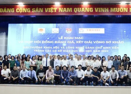 416 đề tài NCKH dự thi Giải thưởng khoa học và công nghệ dành cho sinh viên 2022