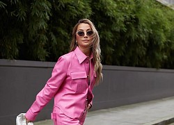 Cách mặc trang phục màu hồng không sến súa chuẩn fashionista