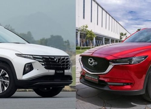 Chọn Mazda CX-5 hay Hyundai Tucson 2022 trong tầm giá 1 tỷ đồng?