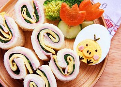 Bữa sáng nhanh gọn với bánh mì sandwich cuộn trứng