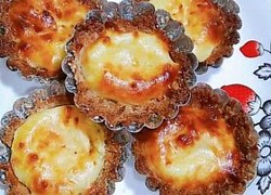 Cách làm bánh tart trứng phô mai yến mạch bằng nồi chiên không dầu