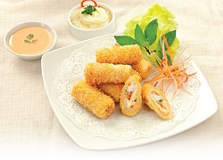 Cách làm nem hải sản sốt mayonnaise chiên xù