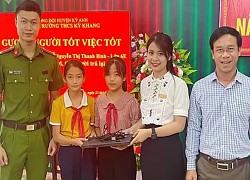 2 học sinh ở huyện Kỳ Anh nhặt được của rơi, trả lại người đánh mất