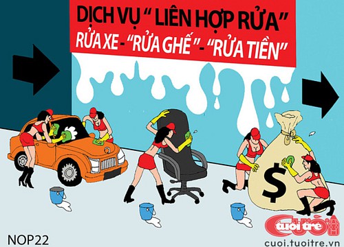 Dịch vụ 'liên hợp rửa'