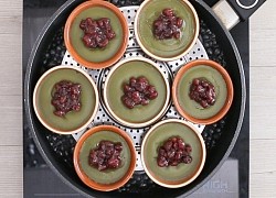 Đón chớm thu nhẹ nhàng với pudding trà xanh và đậu đỏ thanh mát