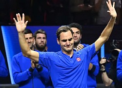 Federer khóc như mưa sau trận đấu giã từ tennis, Nadal cũng rơi lệ